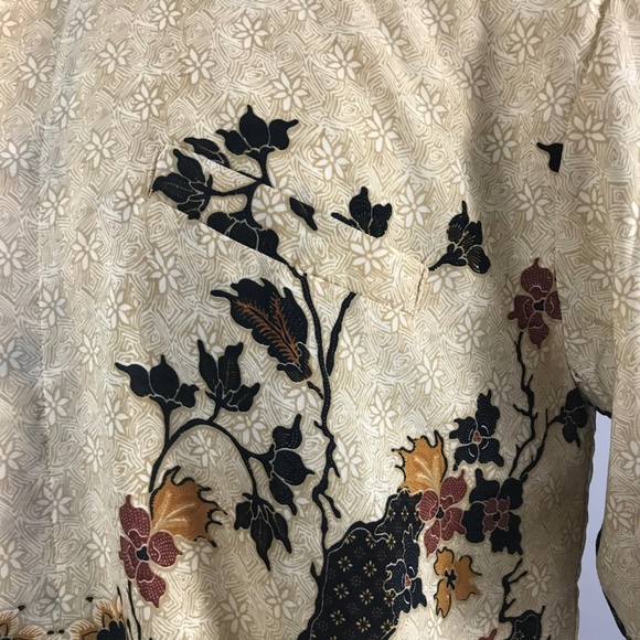 Indonesian Batik Maswanto by Erawan jaya  lined button down shirt - Picture 8 of 8